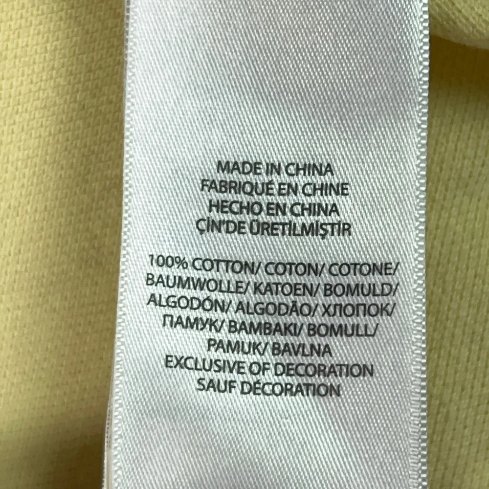 Polo Ralph Lauren Polo Shirt Mens XL Yellow Custom Slim Fit Cotton Pony Logo Top